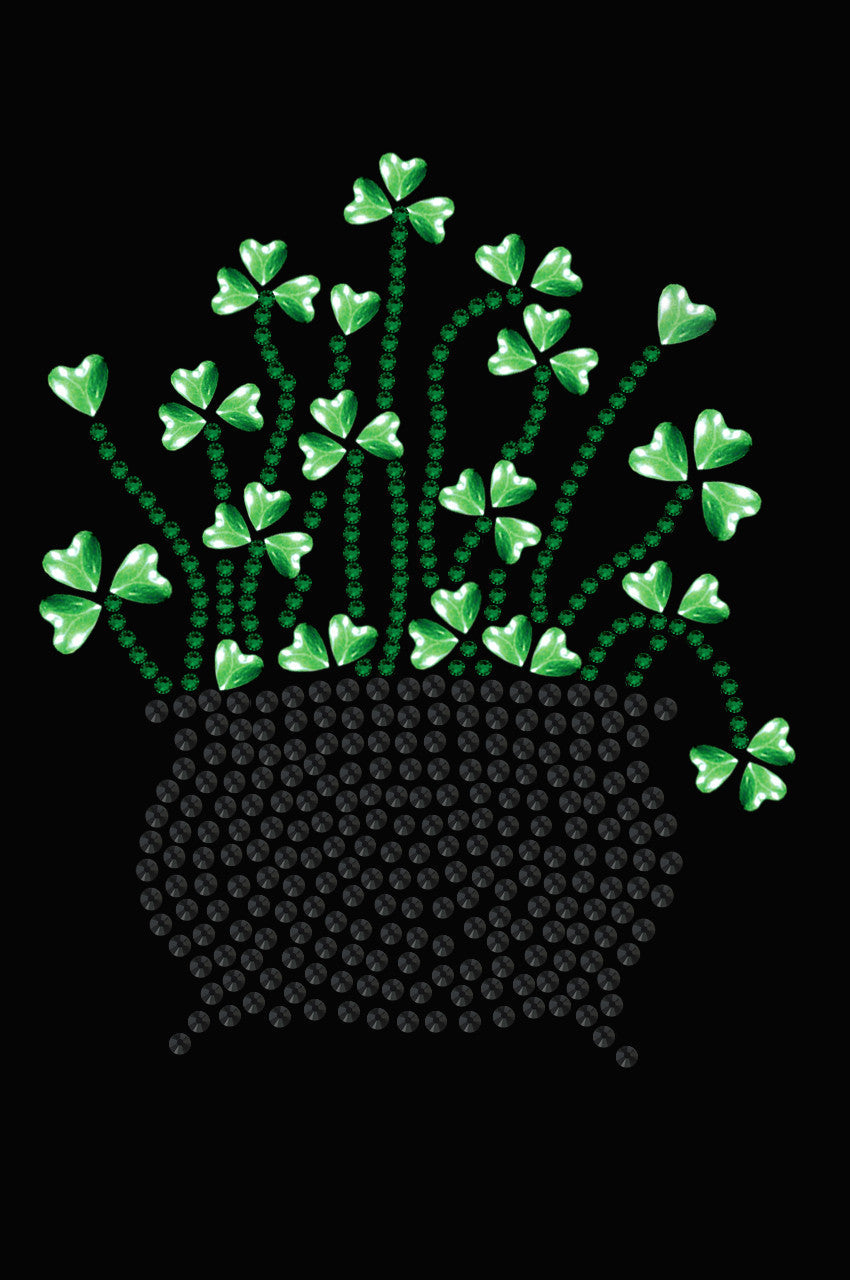 Pot of Shamrocks - Womens T-shirt