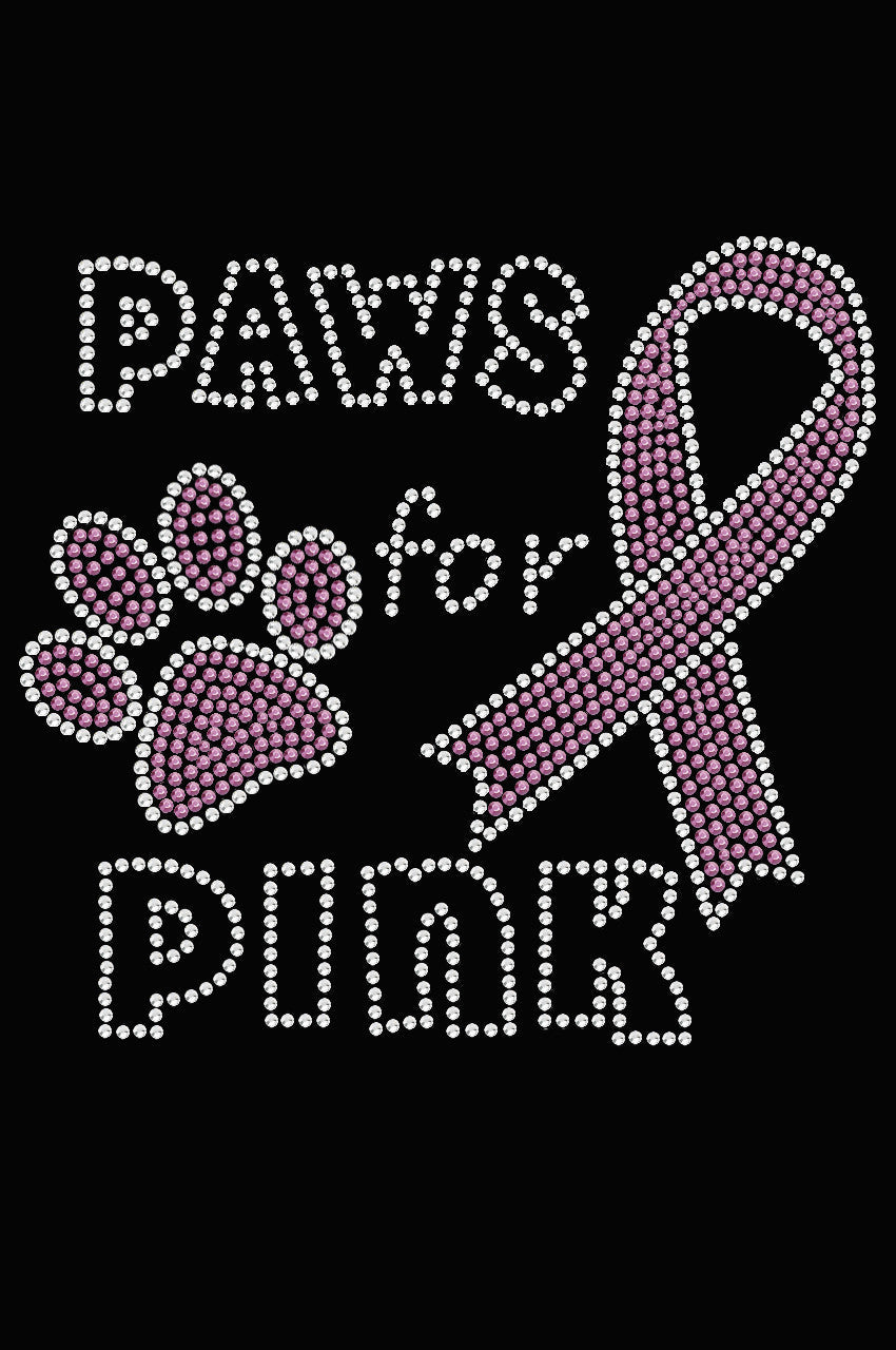 Paws for Pink - Womens T-shirt