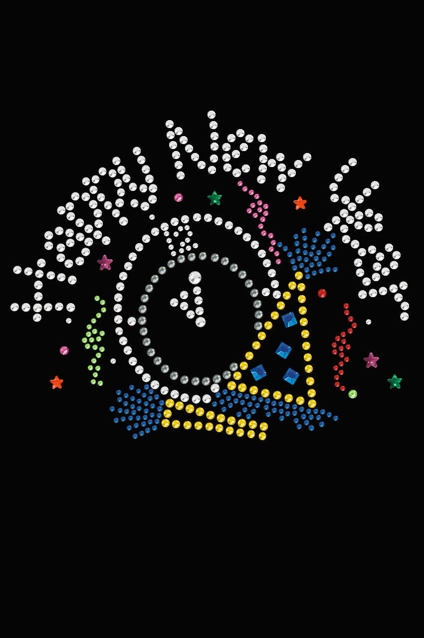 Happy New Year Clock - Bandanna