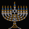 Menorah - Small (Blue, Silver, & Gold) - Women's T-shirt