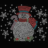 Snowman with Snowflakes  - Women's T-shirt