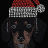 Dachshund Face with Santa Hat - Women's T-shirt