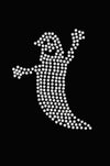 Skinny Rhinestone Ghost - Womens T-shirt