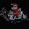 Santa on Motorcycle - Women's Tee