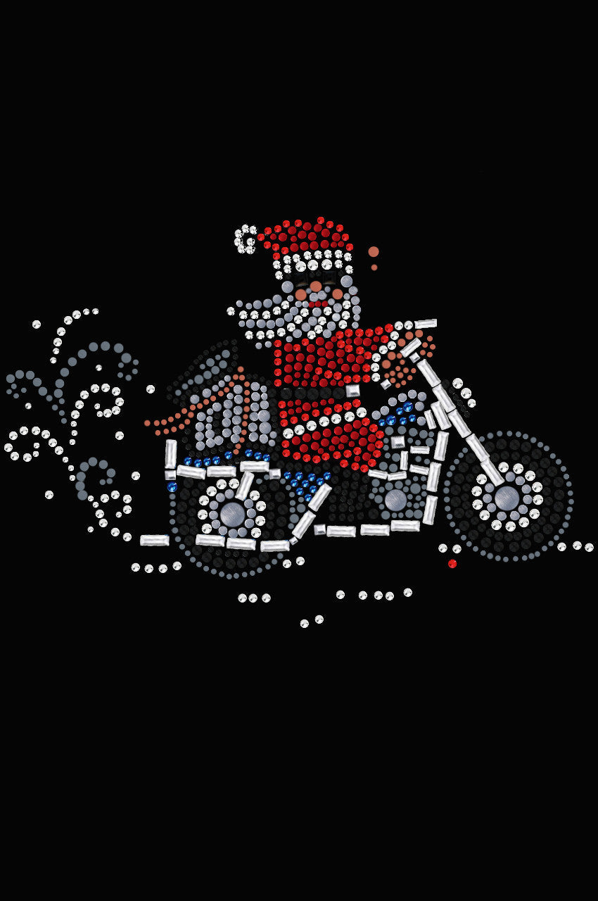 Santa on Motorcycle - Women's Tee