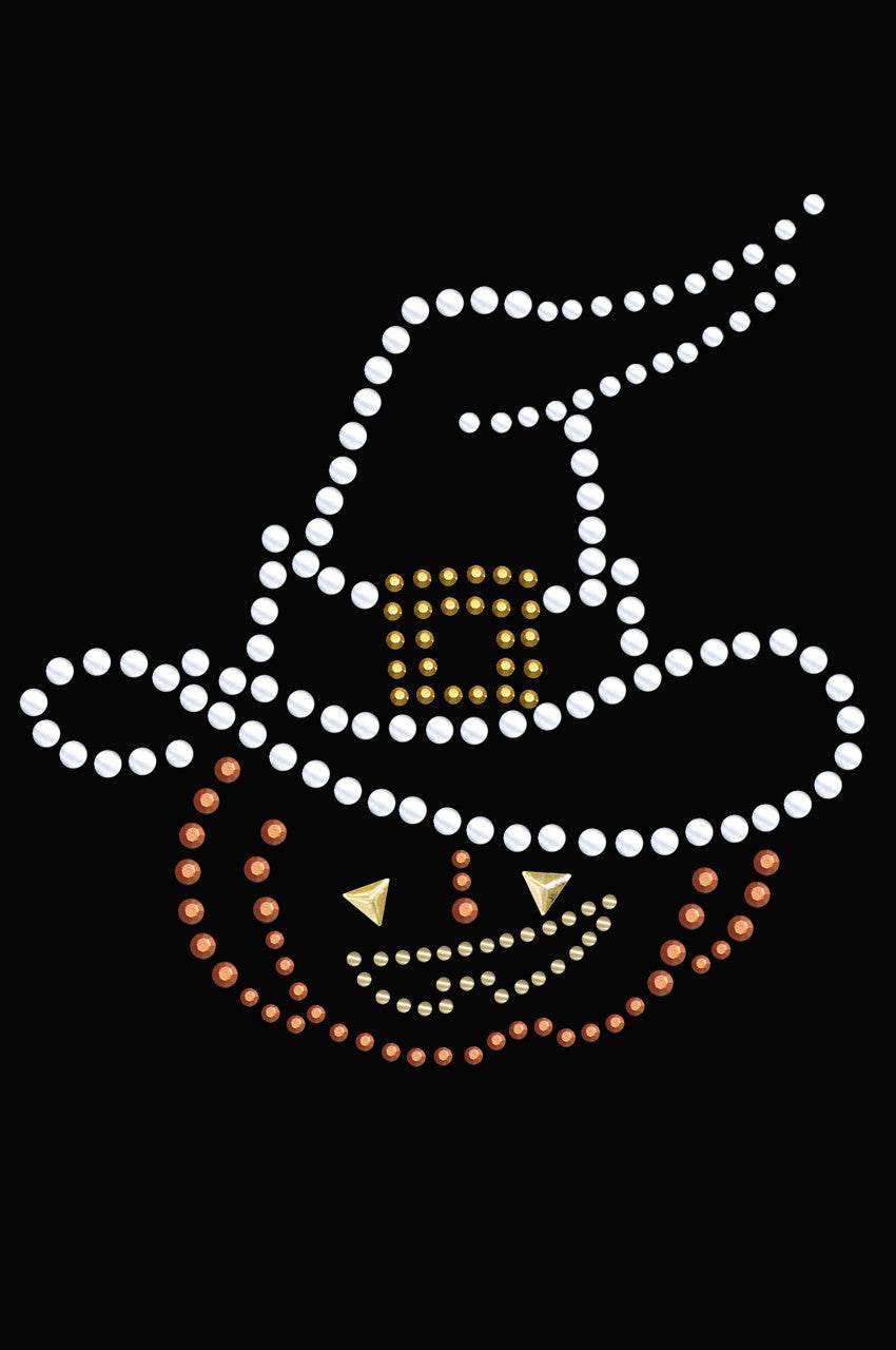 Pumpkin with Witch Hat Bandanna