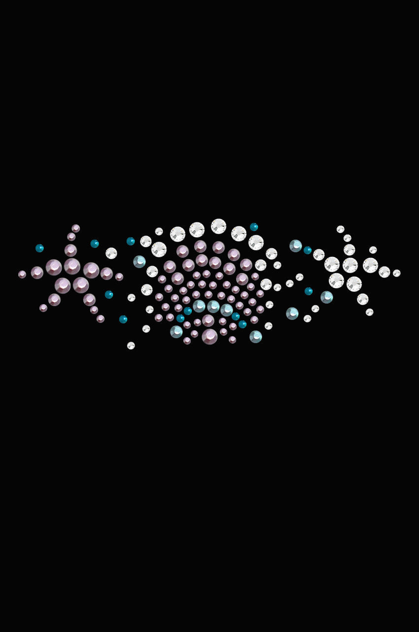 Sea Shells (Small Rhinestone) - Womens T-shirt