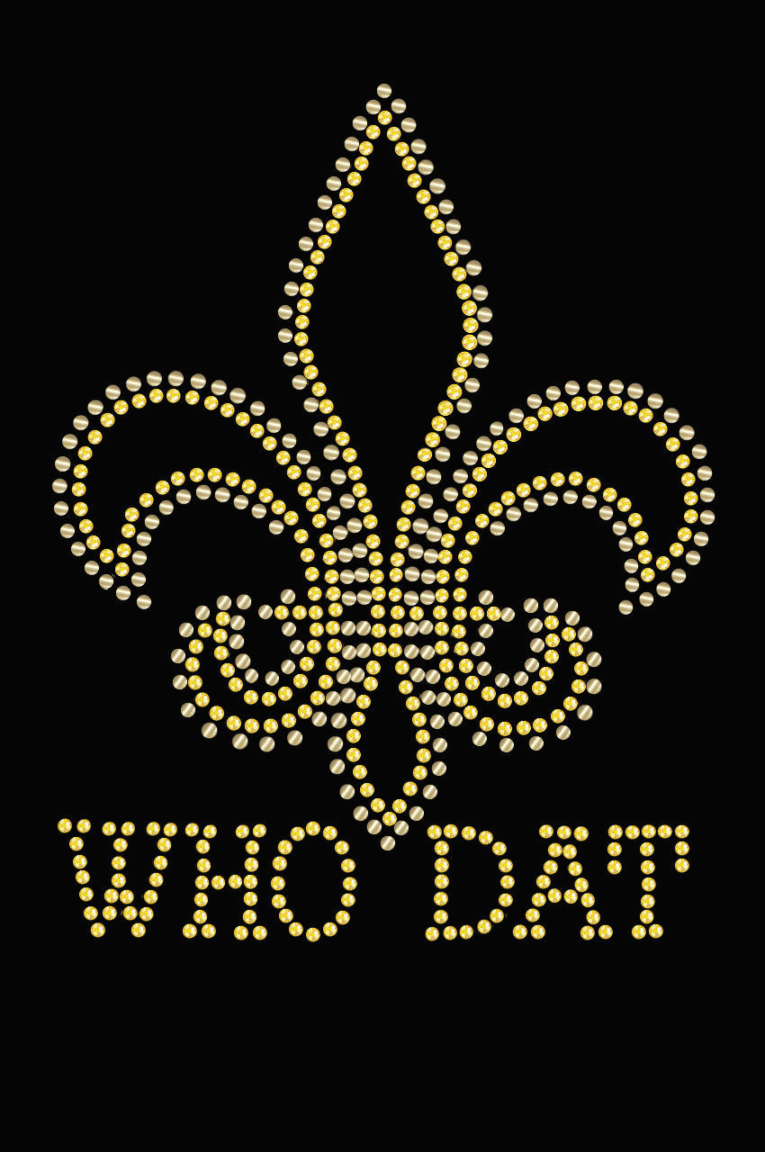 Fleur de Lis - Who Dat - Womens T-shirt