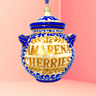 Amarena Cherry Jar Glass Christmas Ornament