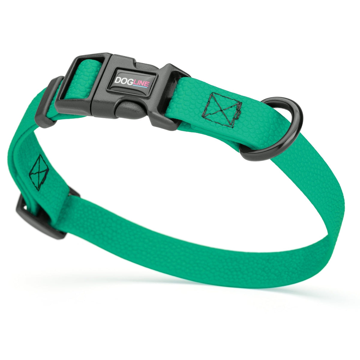 Dogline Pebble Emboss BioThane Dog Collar with Quick Release Buckle