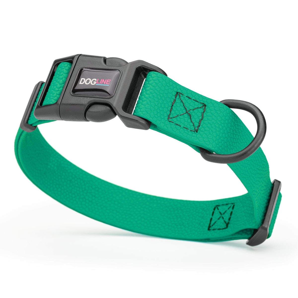 Dogline Pebble Emboss BioThane Dog Collar with Quick Release Buckle