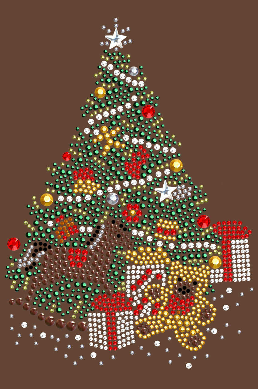 Christmas Tree 2 with Teddy Bear - Womens T-shirt