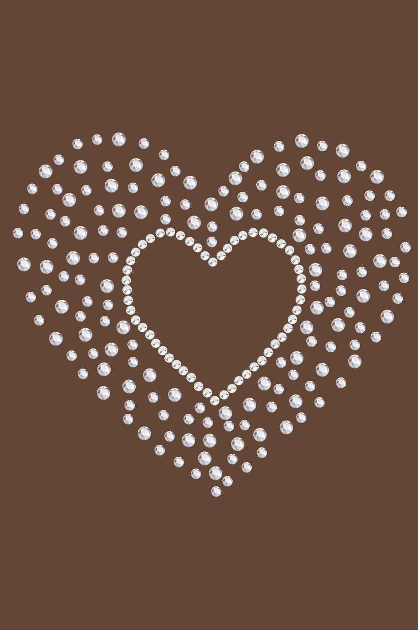 Heart with Scattered Stones - Womens T-shirt