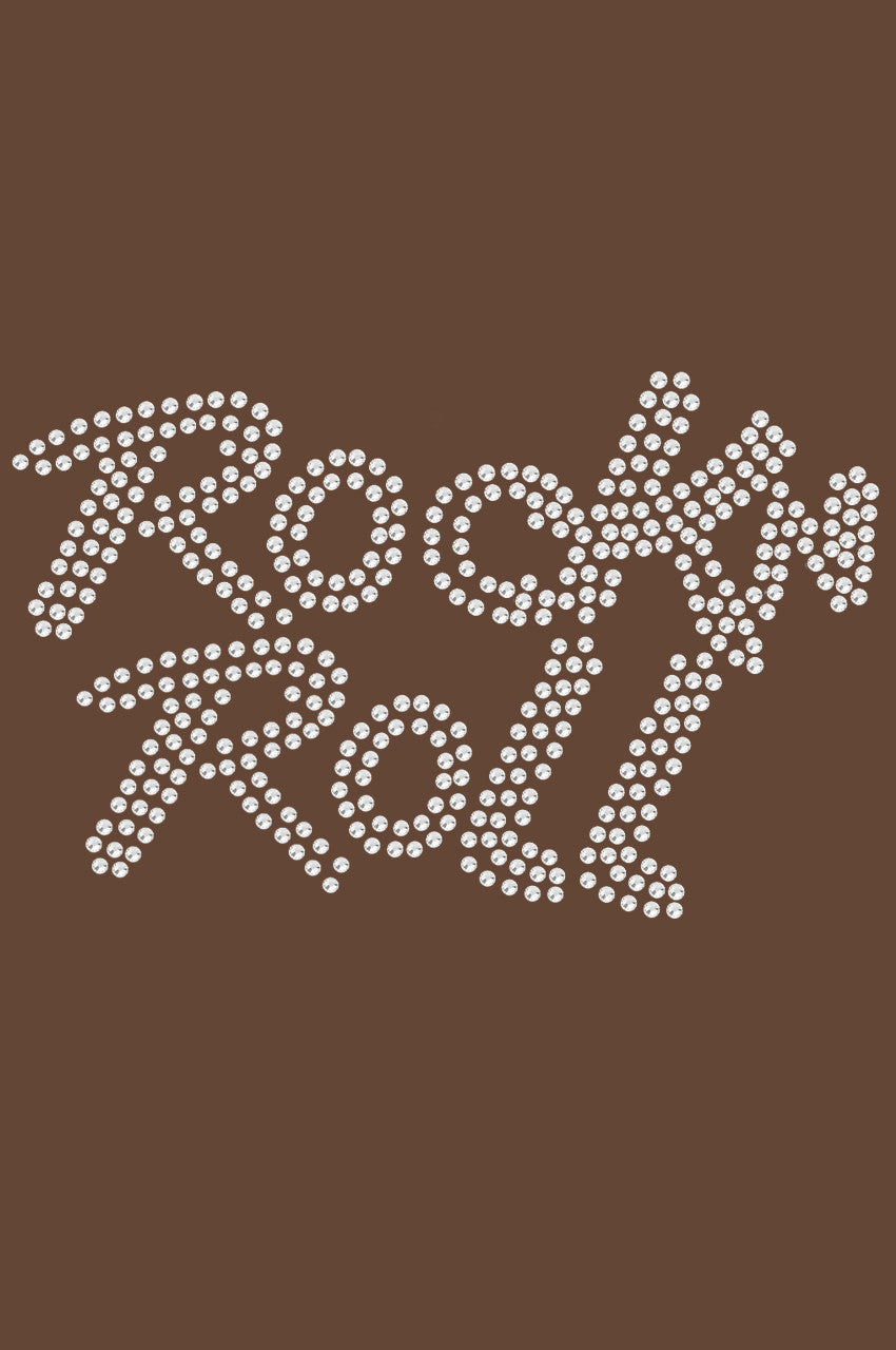 Rock n Roll (Rhinestone) - Womens T-shirt