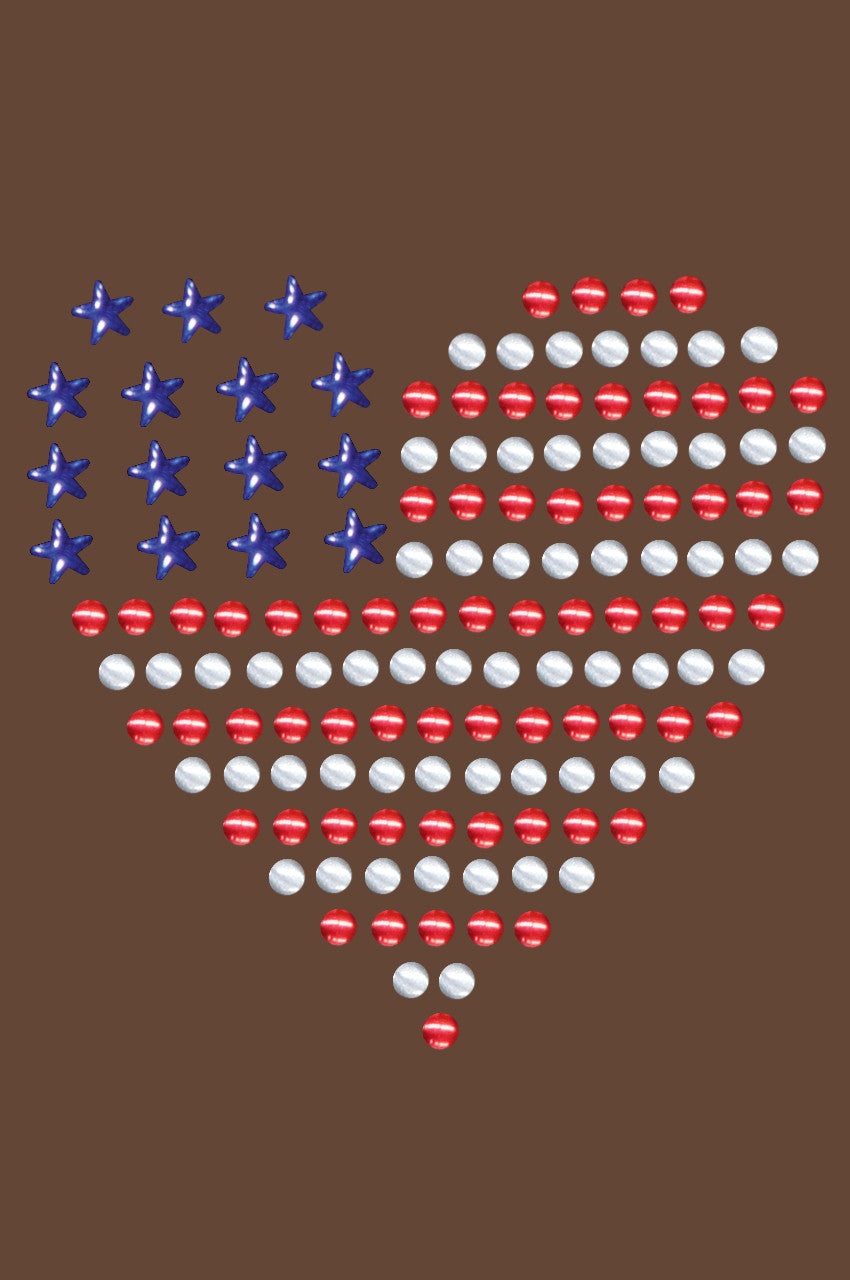 Patriotic Heart 1 - Womens T-shirt