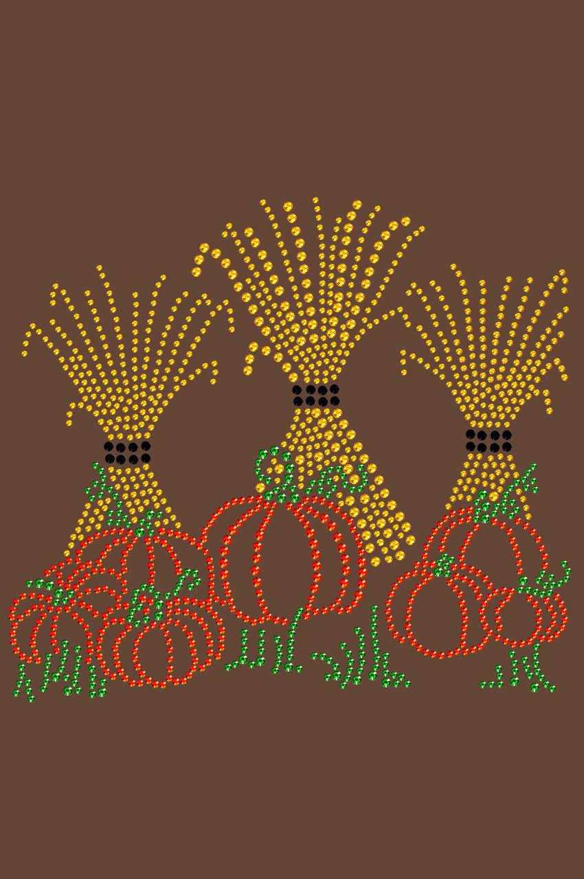 Hay Stacks & Pumpkins - Womens T-shirt