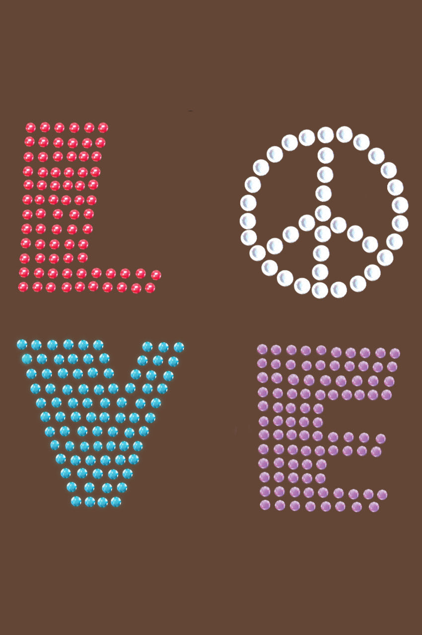 Love with Peace Sign - Womens T-shirt