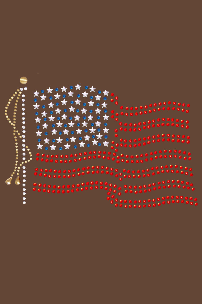 USA Flag - Womens T-shirt