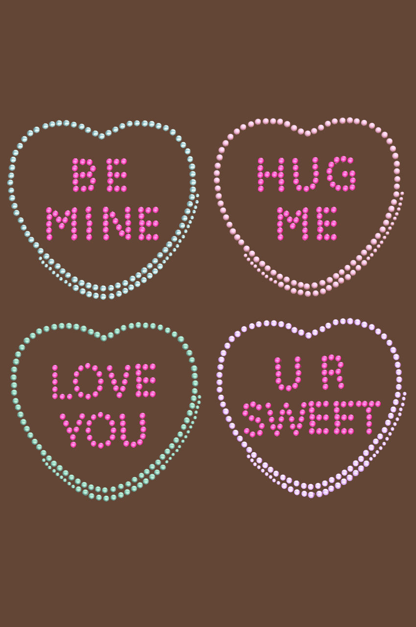 Candy Conversation Hearts - Womens T-shirt