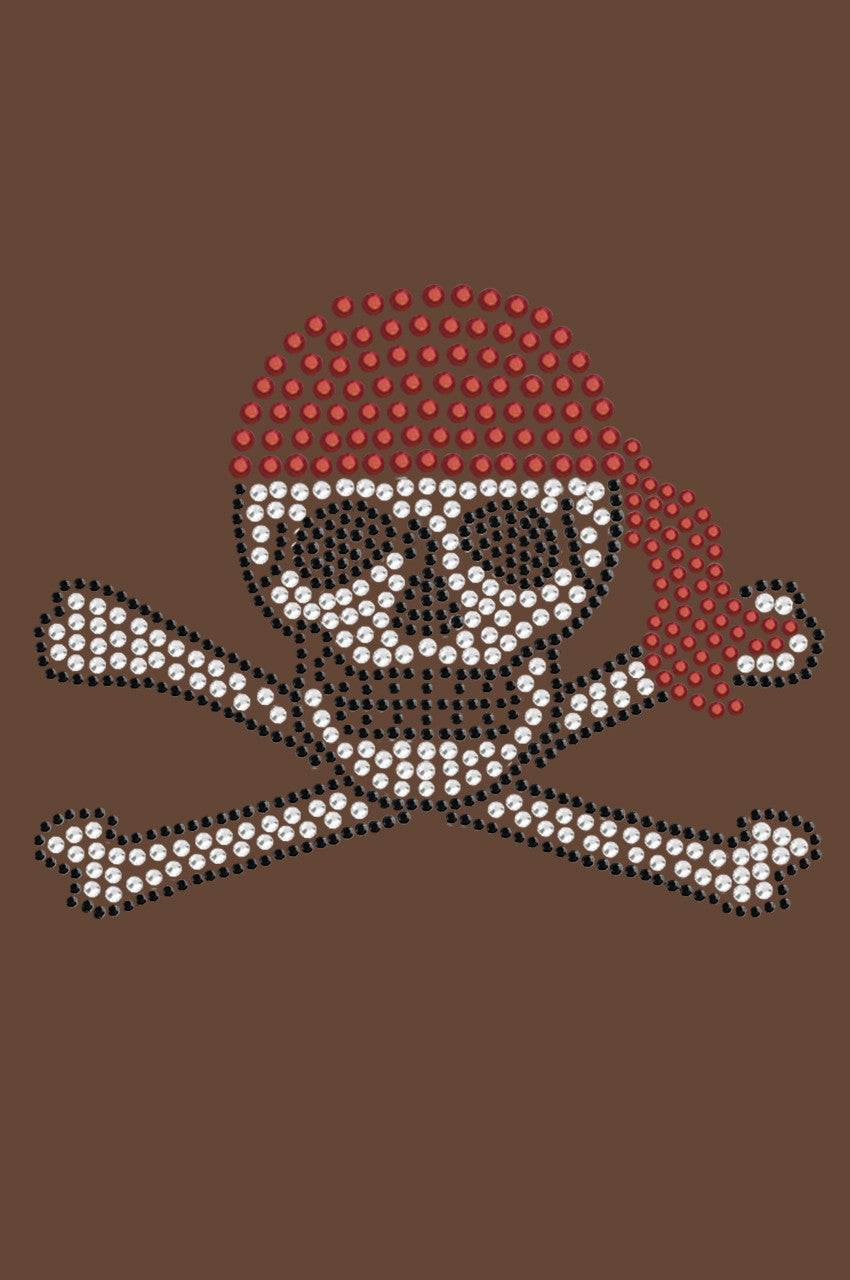 Skull with Red Bandanna - Womens Tee