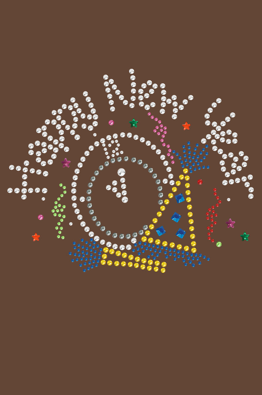 Happy New Year Clock - Bandanna