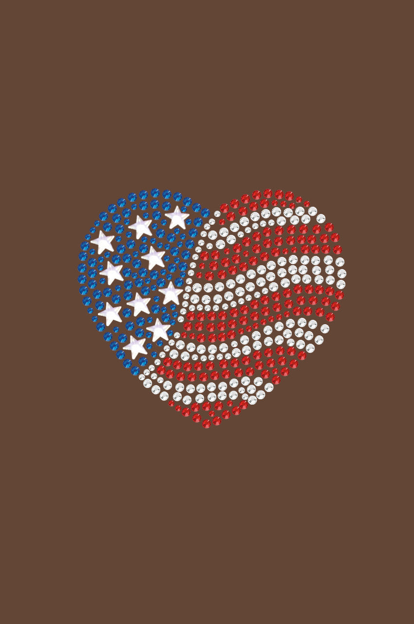 Patriotic Heart 2 Bandanna