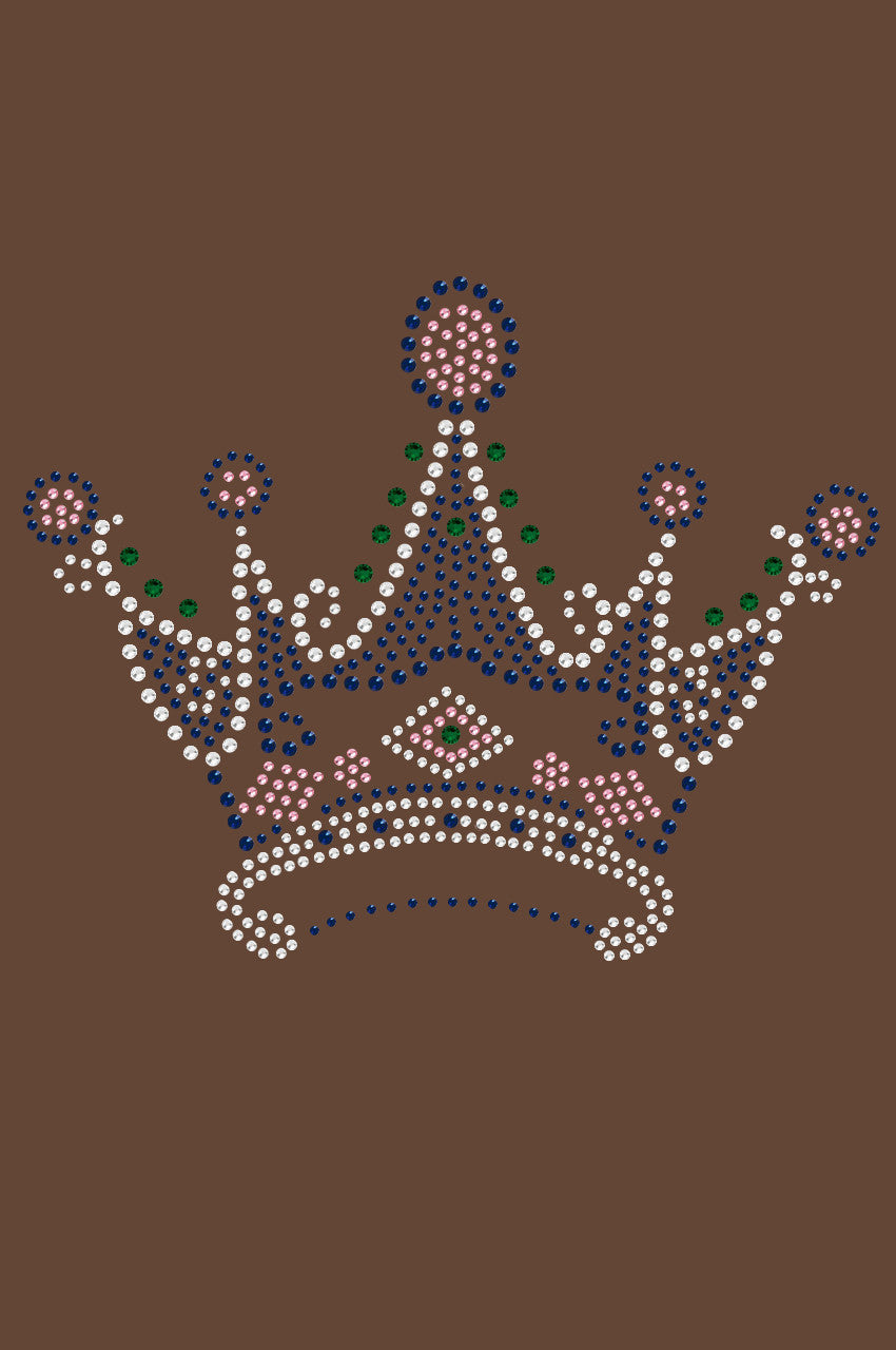Crown 16 ( Clear, Blue, Green, & Pink)- Womens T-shirt