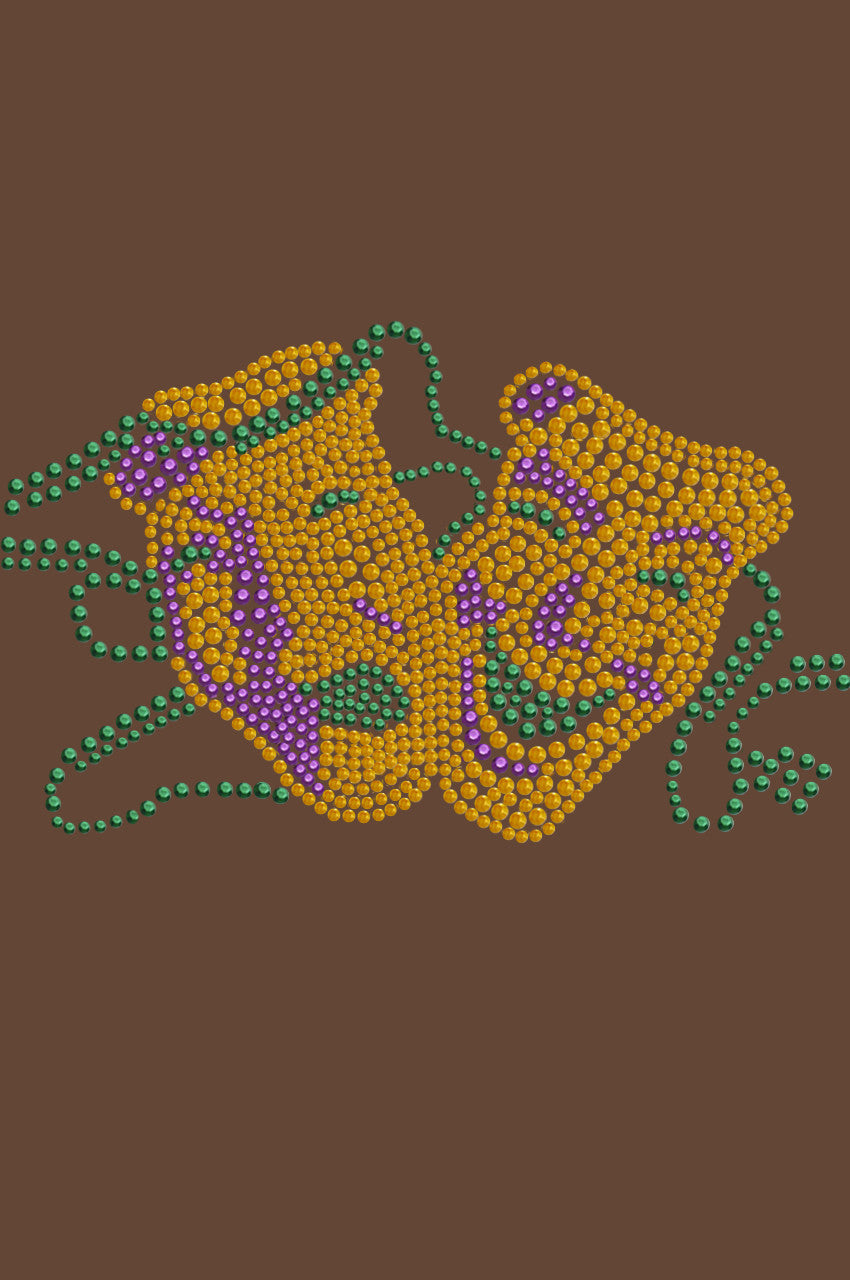 Gold Theater Comedy Tragedy Mask - Women's T-shirt