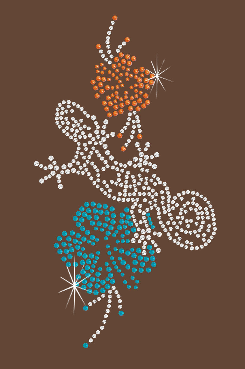 Gecko and Hibiscus - Womens Tee