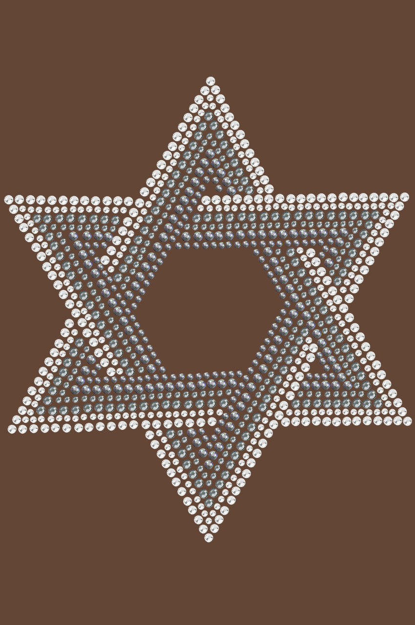 Star of David (Crystal and Gray) - Womens T-shirt