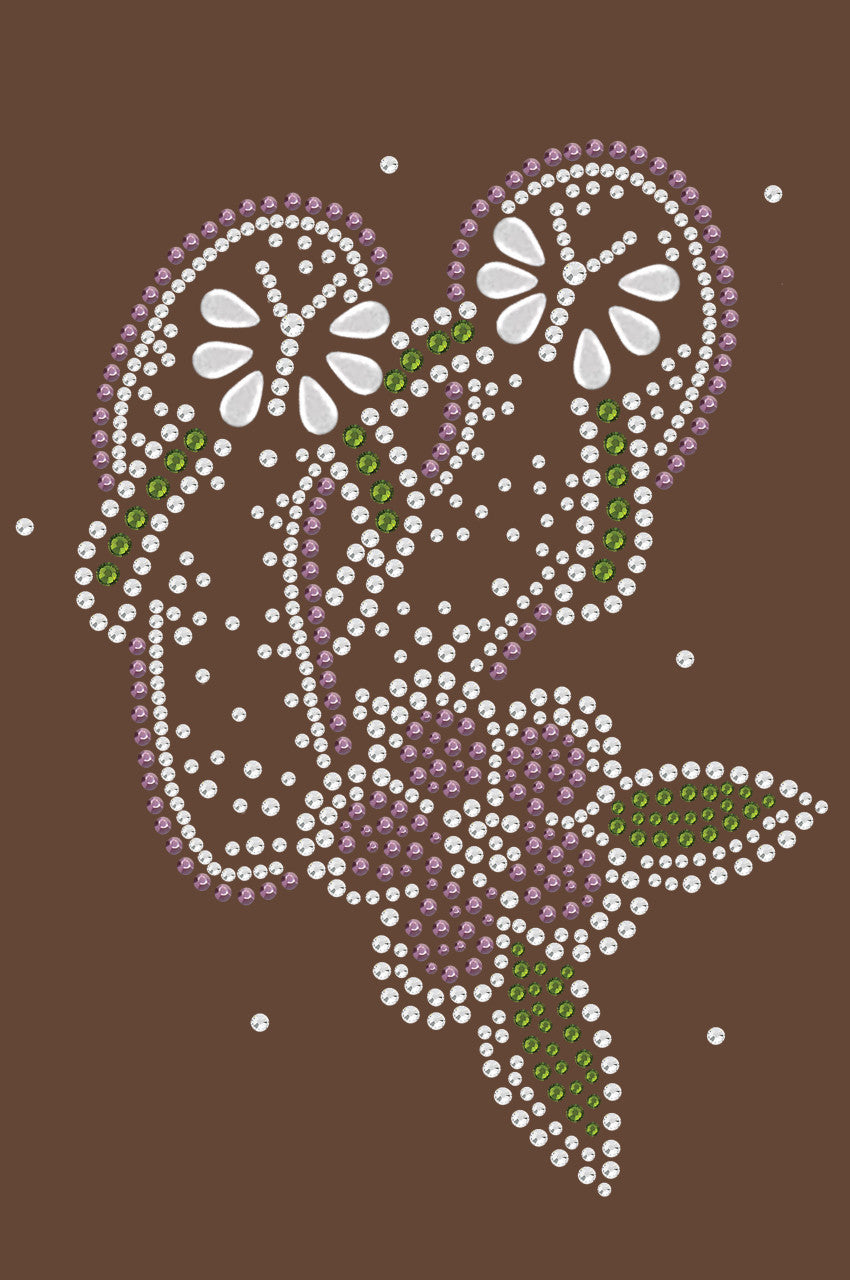 Pink Flip Flops with Flowers - Women's T-shirt