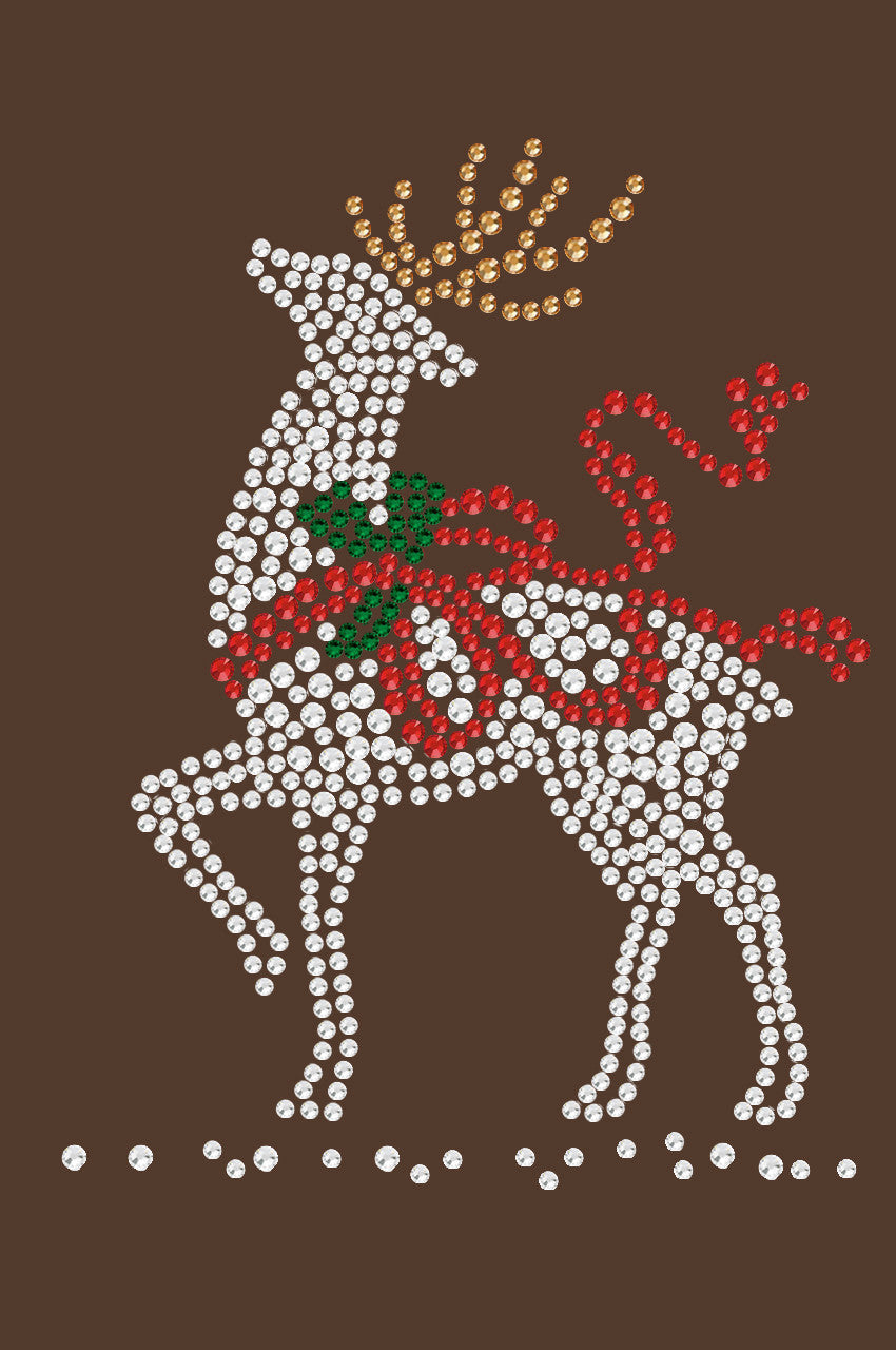 Reindeer with Red Bow - Women's Tee