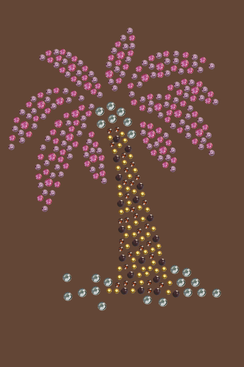 Palm Tree (Pink) - Womens T-shirt