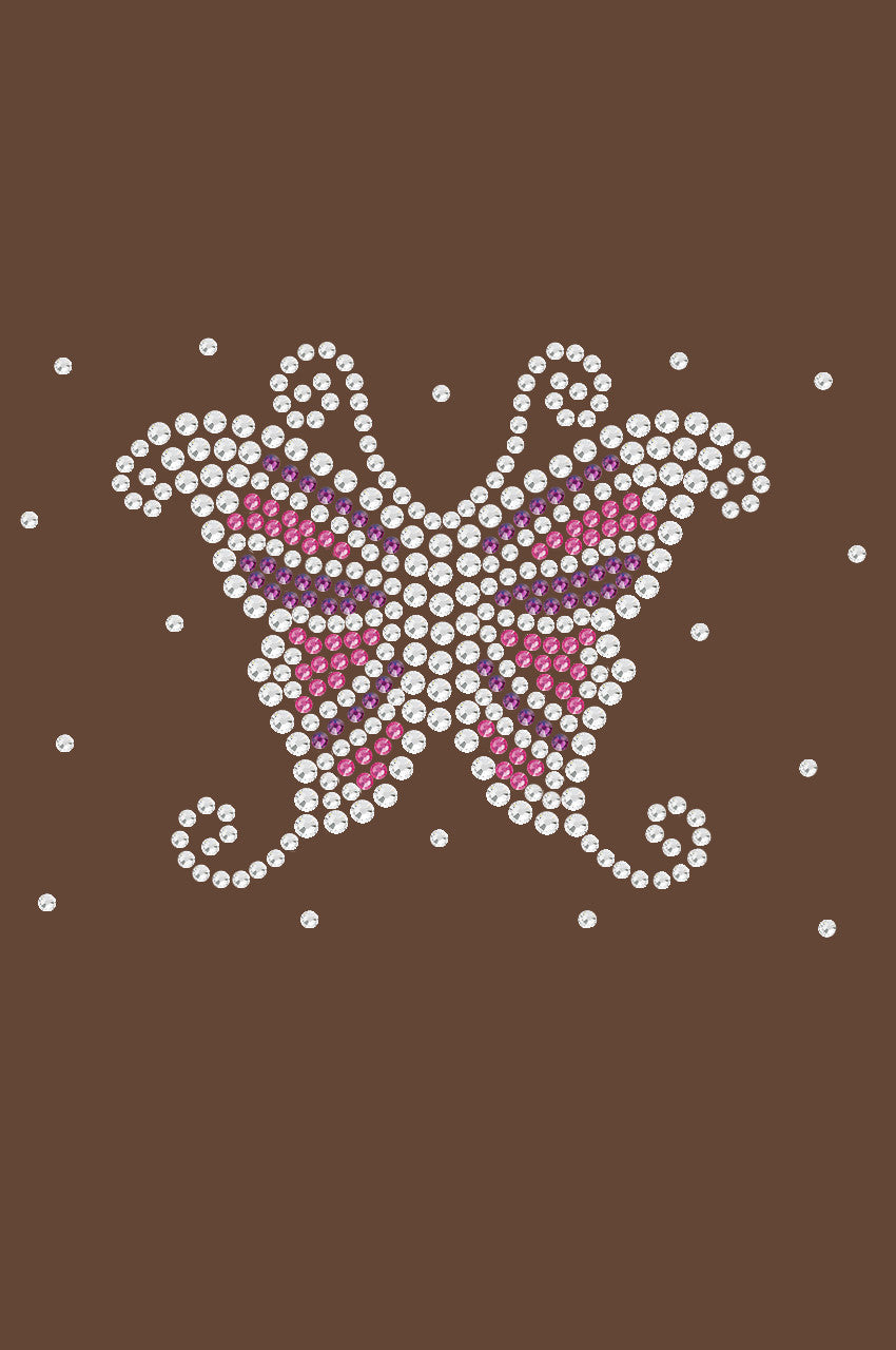 Pink & Purple Butterfly - Womens T-shirt