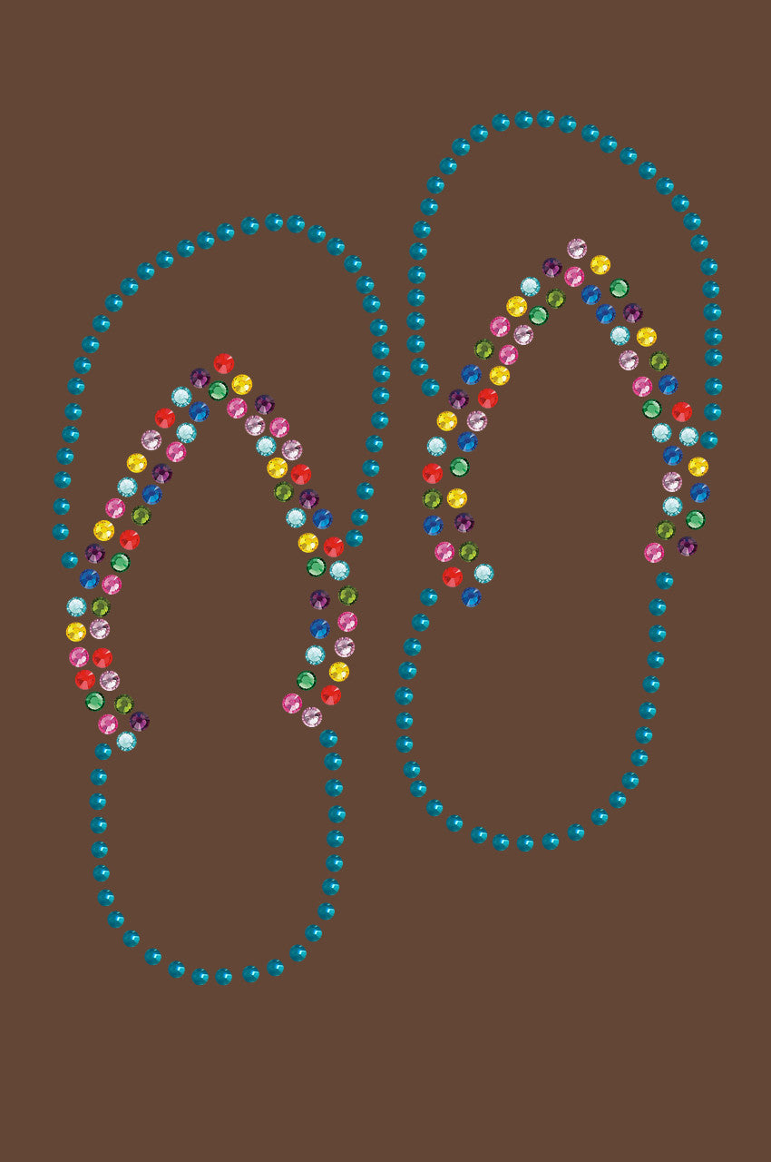 Flip Flops (Turquoise) - Bandanna