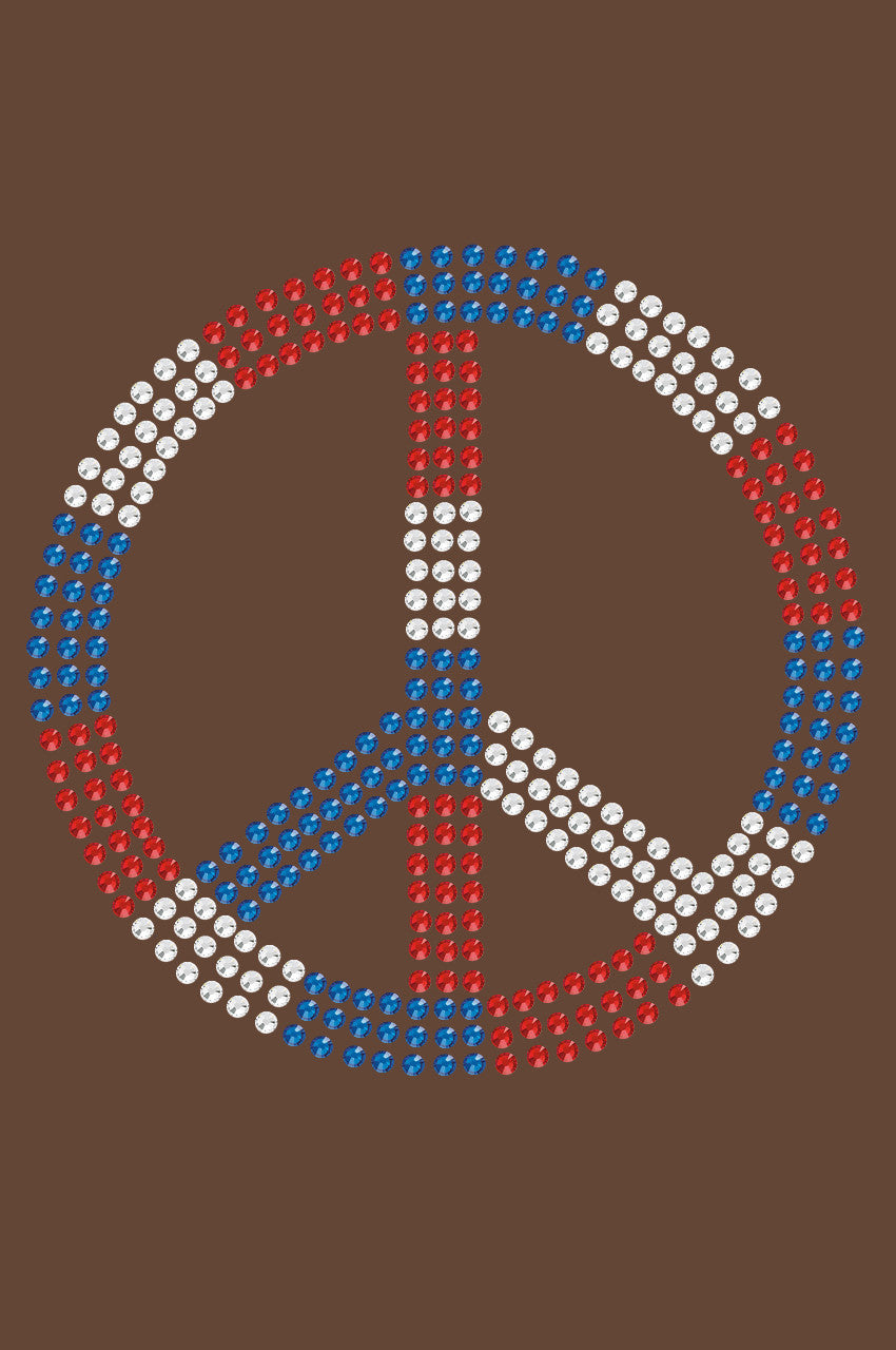 Peace Sign (Red, White, & Blue) - Bandanna