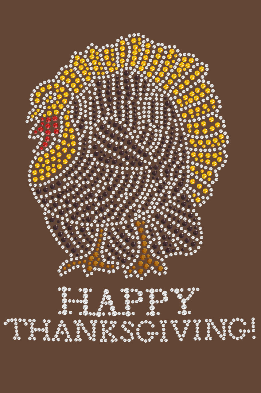 Happy Thanksgiving Turkey 1- Womens T-shirt