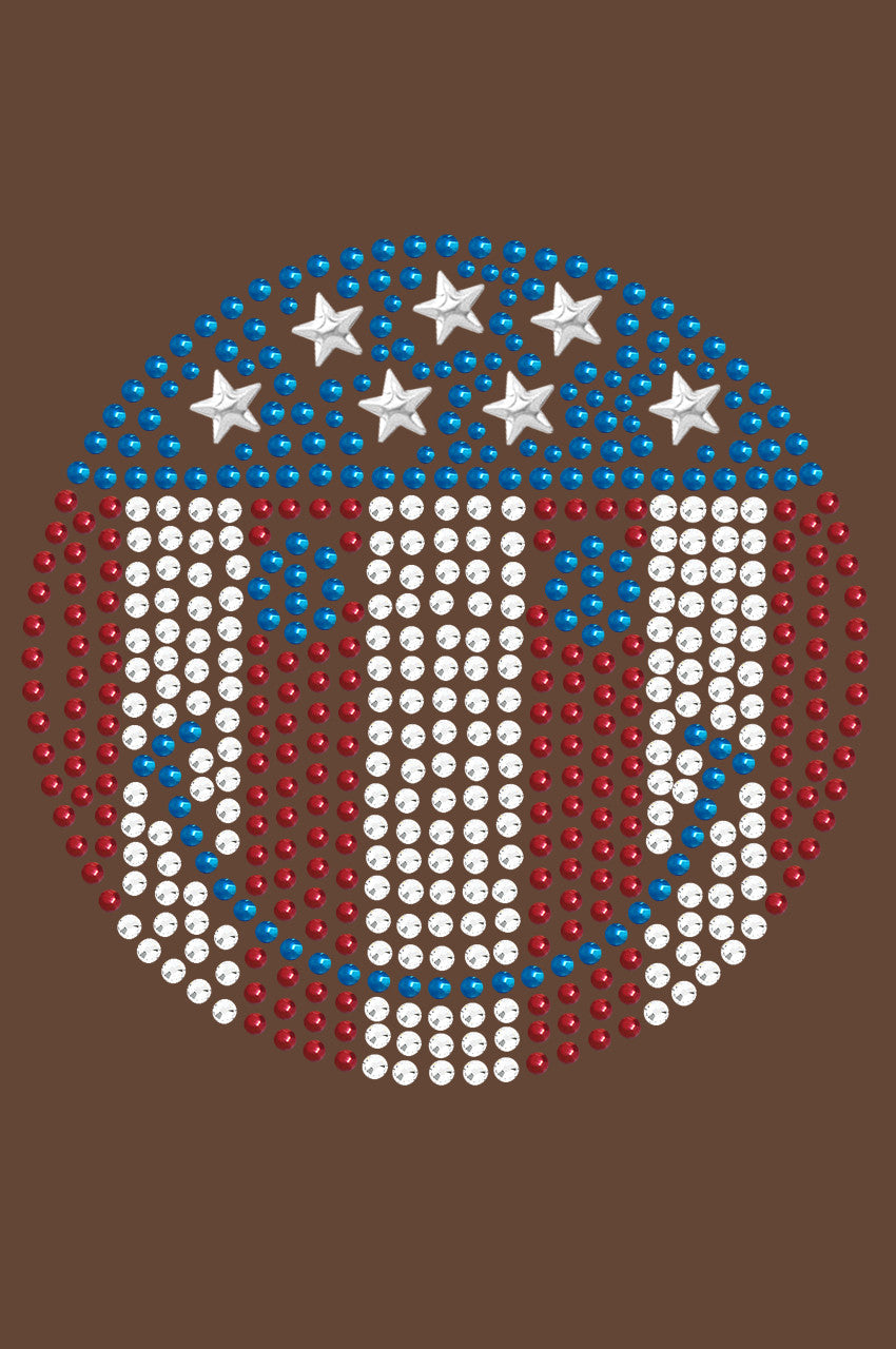 Happy Face Red, White, & Blue -Bandanna