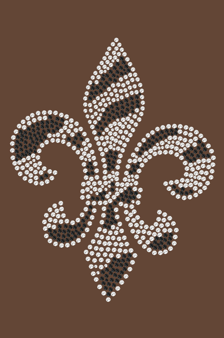 Fleur de Lis (Zebra Print) - Womens T-shirt