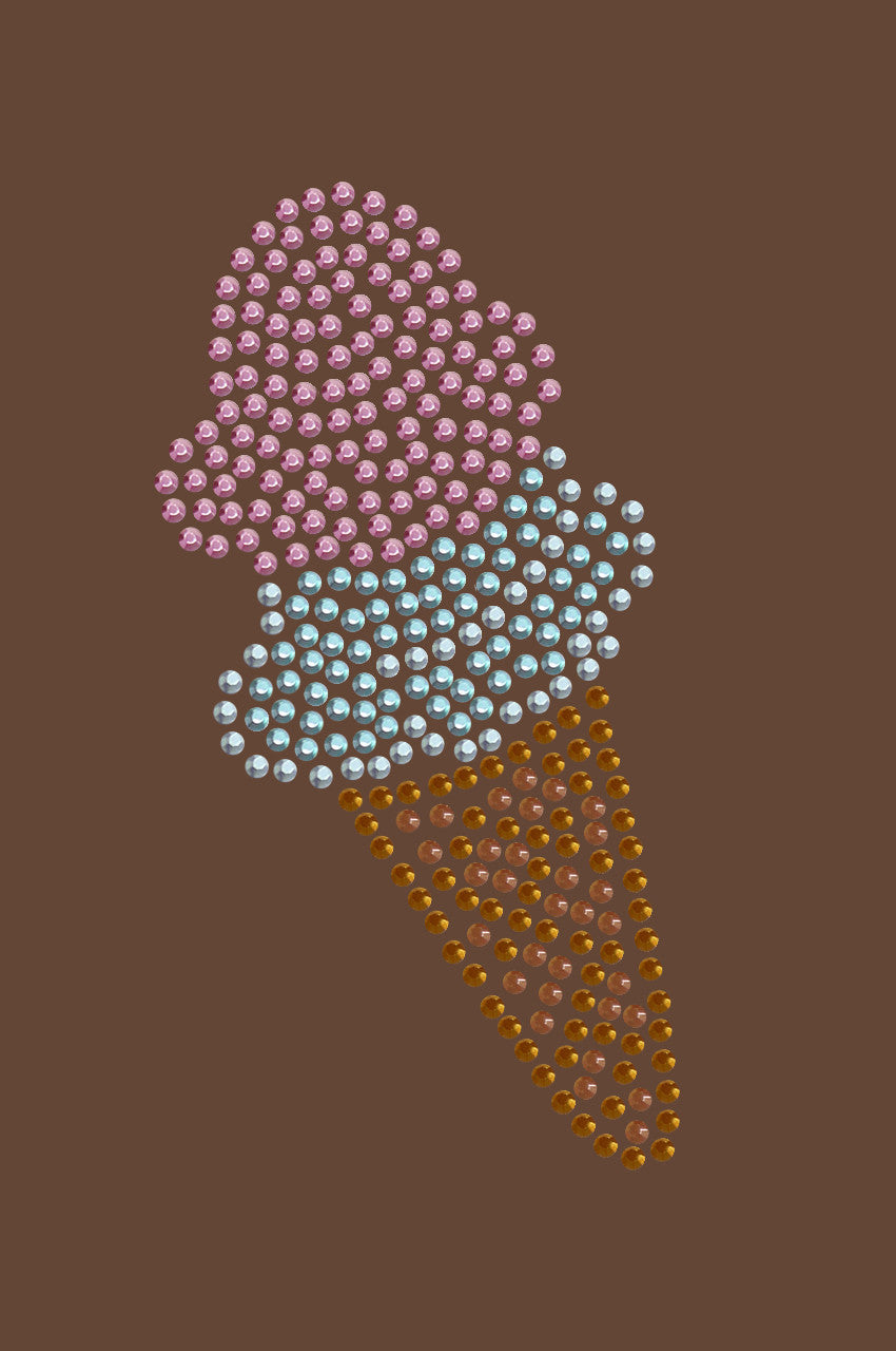 Ice Cream Cone - Double Dip - Womens T-shirt