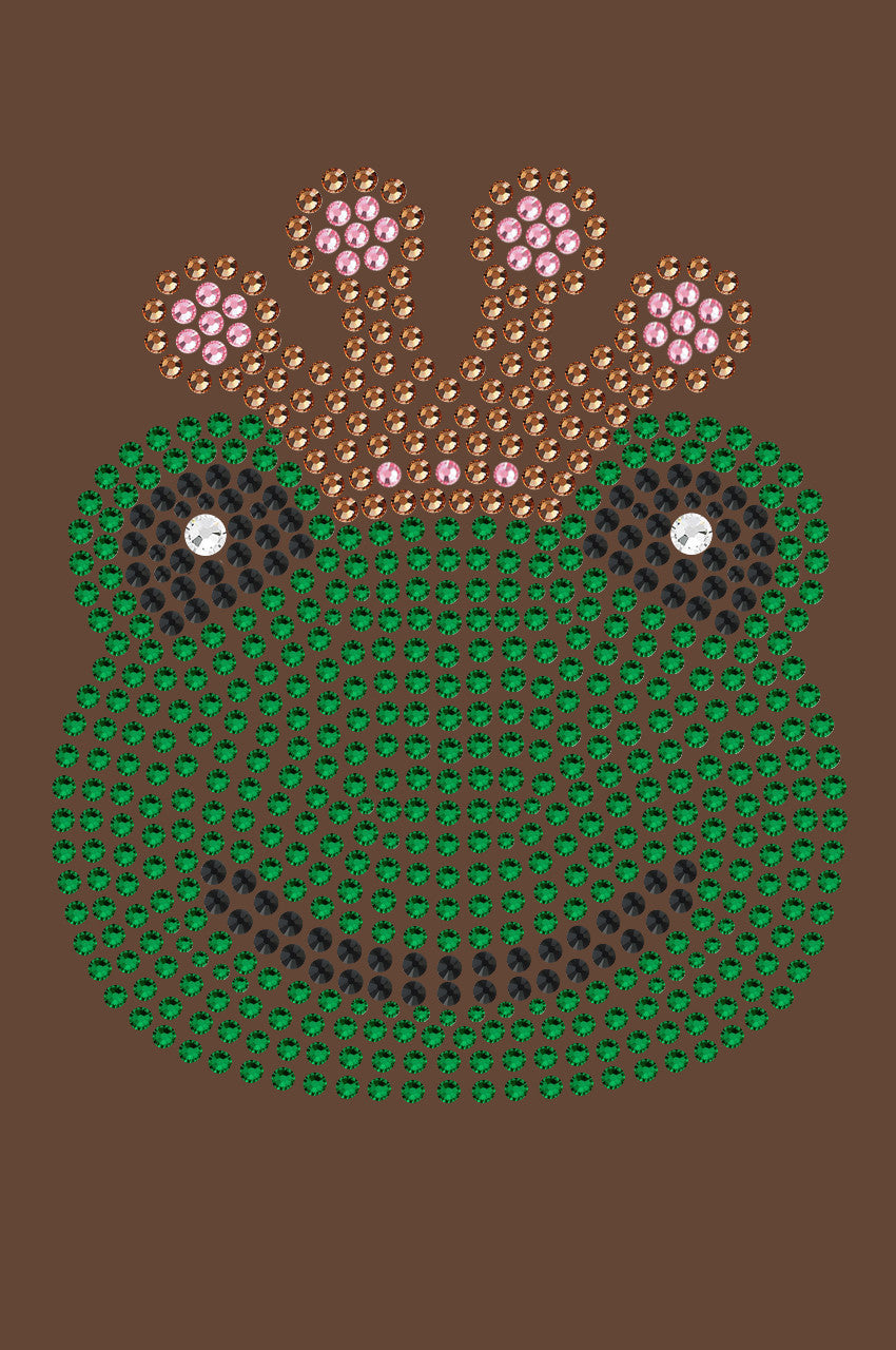 Frog with Pink Crown - Womens T-shirt