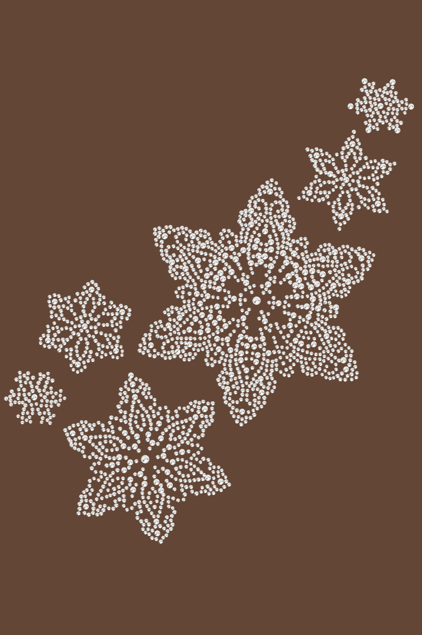 Rhinestone Snowflakes - Womens T-shirt