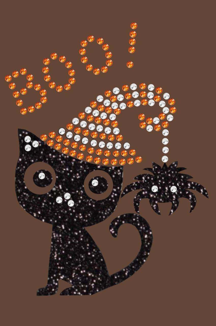 Cat with Spider Hat - Womens T-shirt