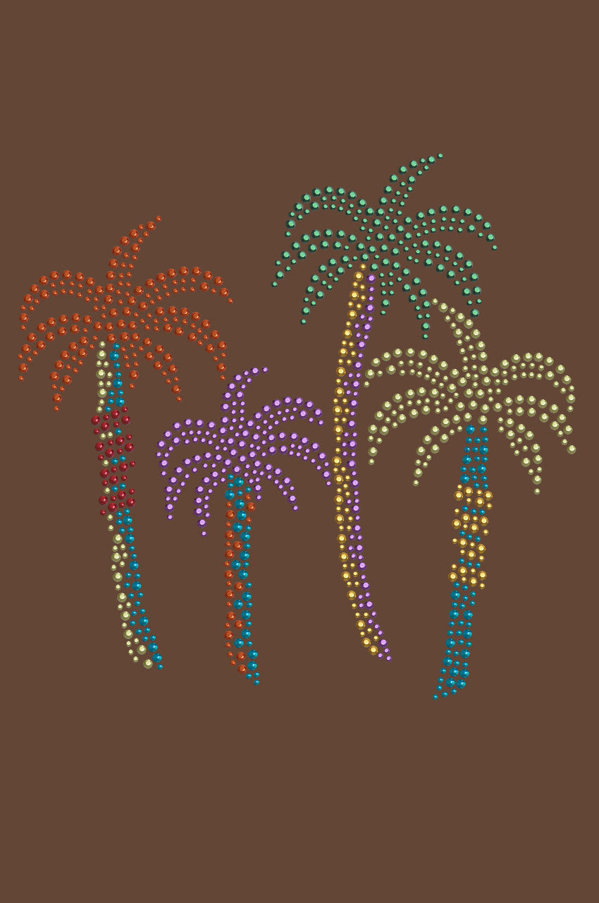 Palm Trees (Multicolor) - Womens T-shirt