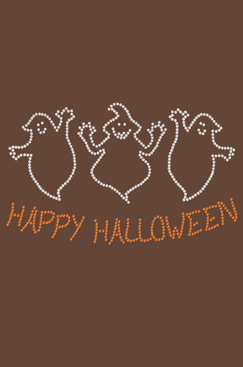 Happy Halloween Ghost - Womens T-shirt