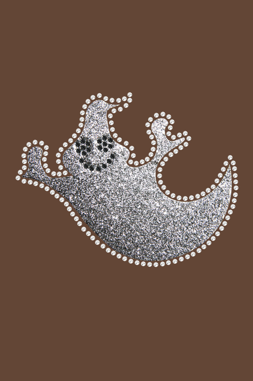 Silver Glitter Ghost - Womens T-shirt