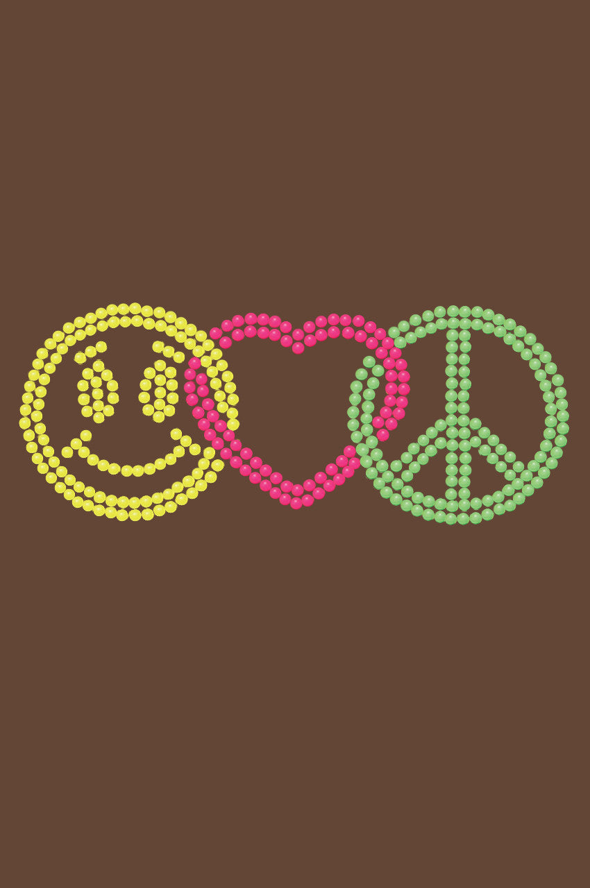 Smiley Face, Love, Peace - Women's T-shirt