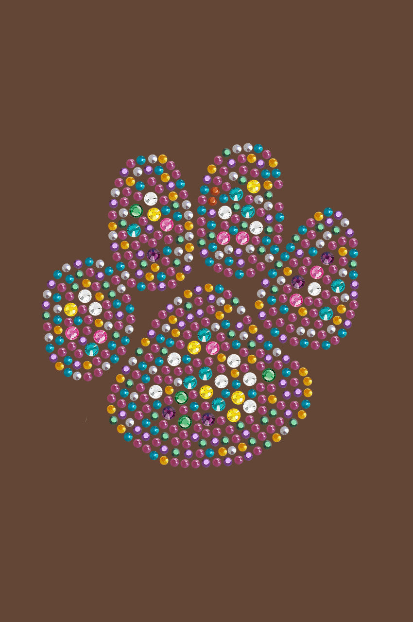 Multicolor Paw - Womens T-shirt