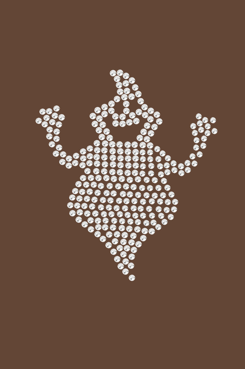 Fat Rhinestone Ghost - Womens T-shirt