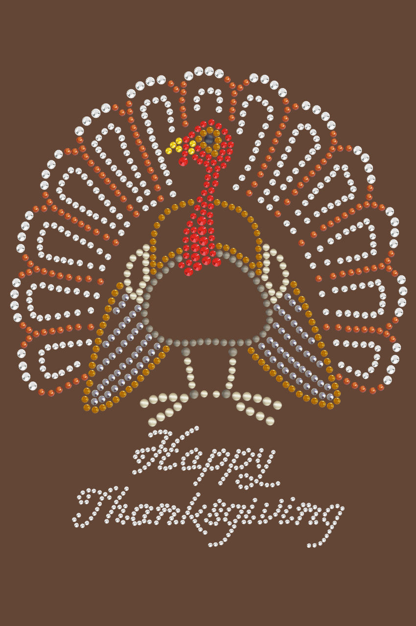 Happy Thanksgiving Turkey 2 - Womens T-shirt